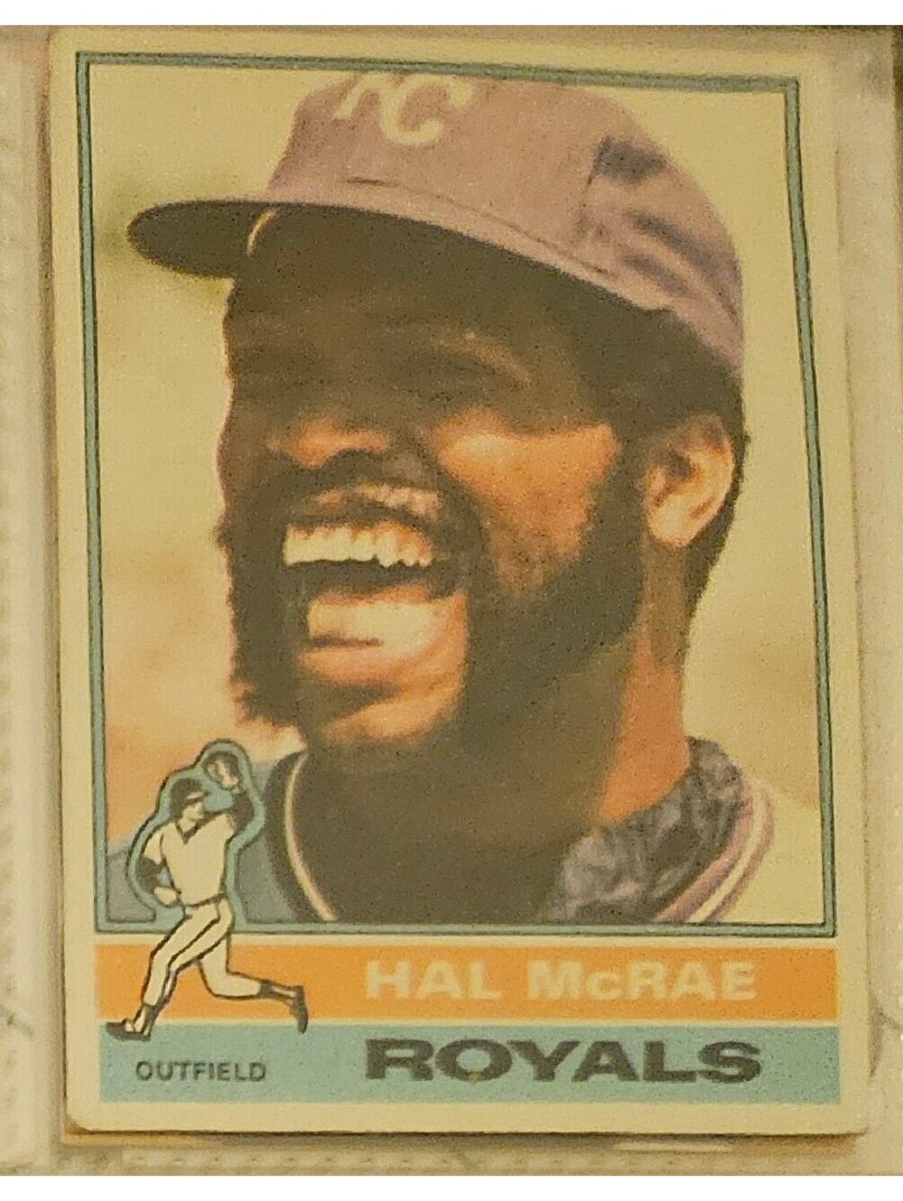 1976 Topps Baseball # 72 Hal McRae - KC Royals -  as-is